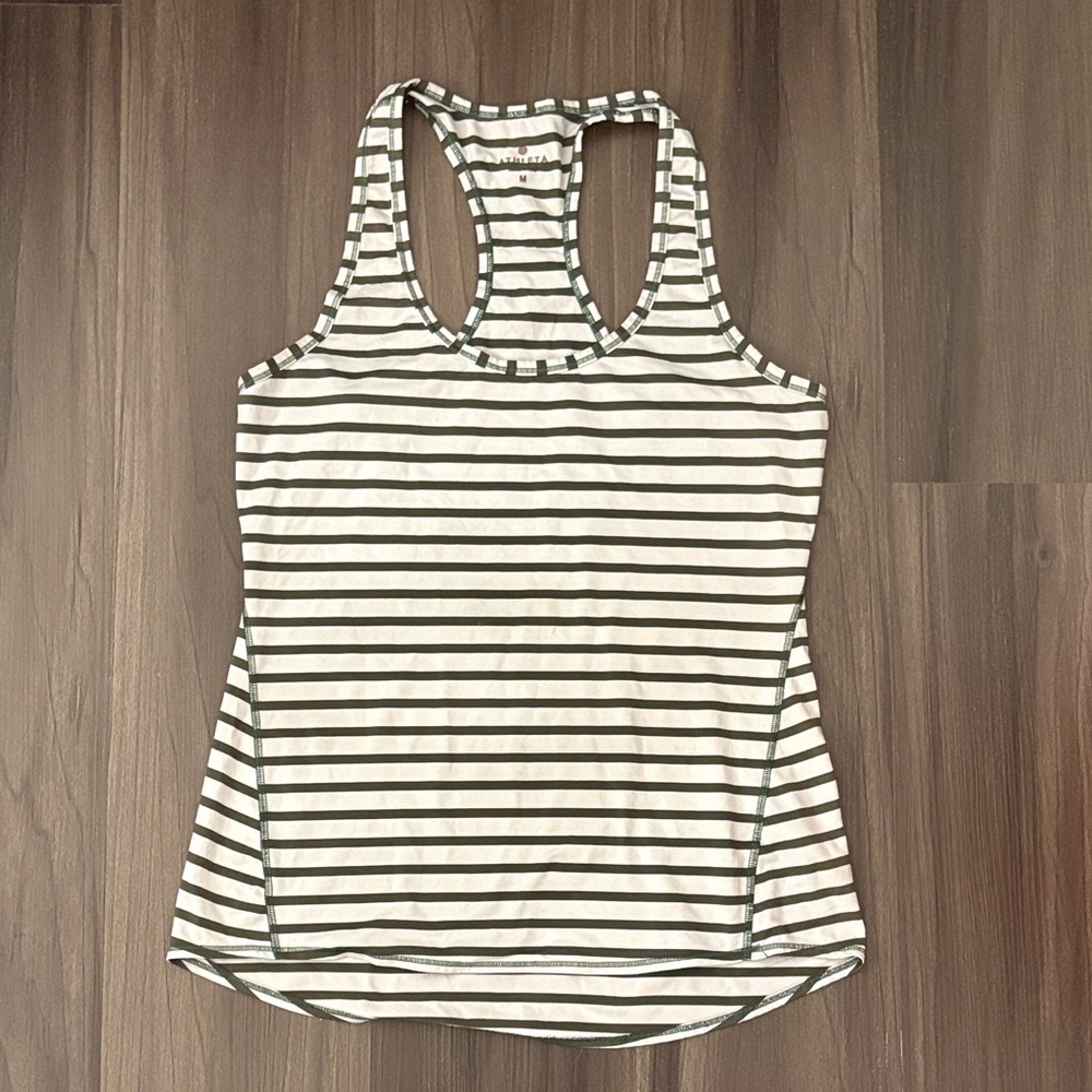 Athleta Striped Racerback Tank Top